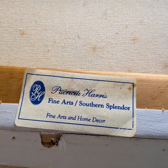 Signed StIll Life Oil Painting with Original Gold Frame and Backing - Picture 6 of 15